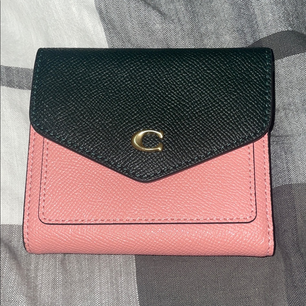 Coach Black and Pink Leather Wallet